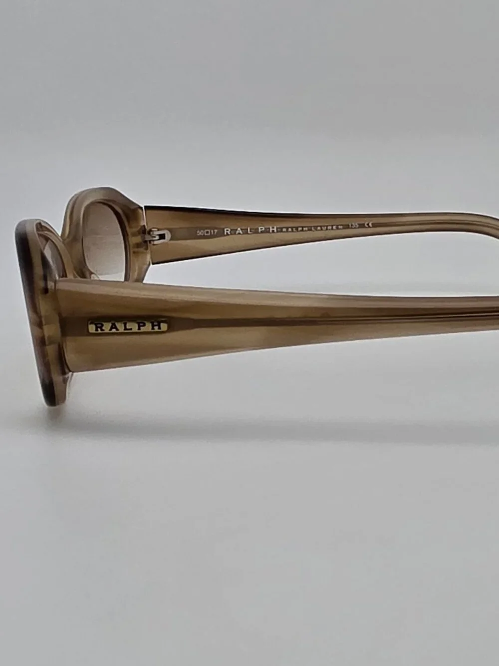 Ralph Lauren 7511 Brown Stripe Frame Light Brown Gradient Lens Sunglasses w Case